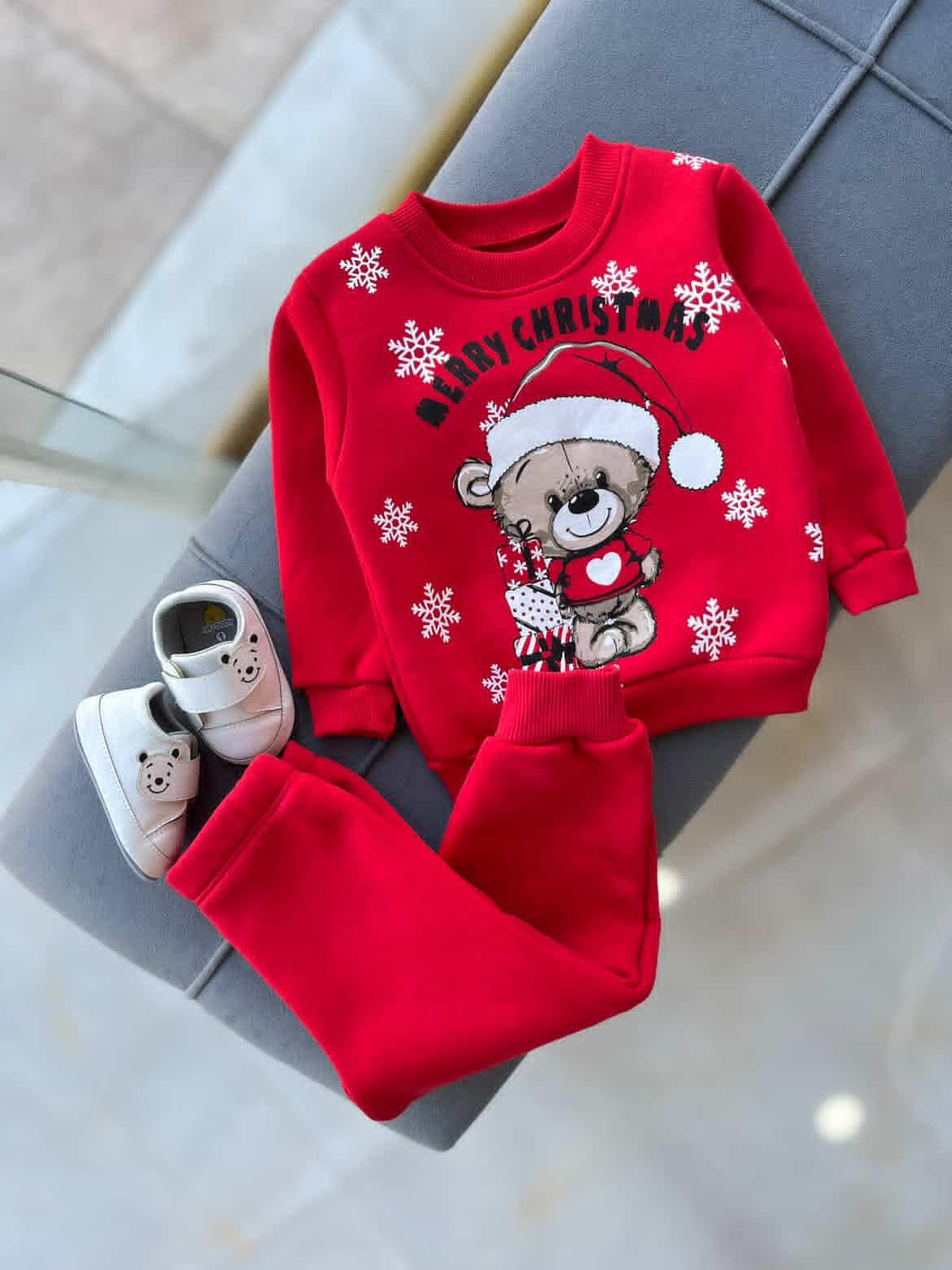 بلوز شلوار خرس کریسمسی کد ۳۲۱