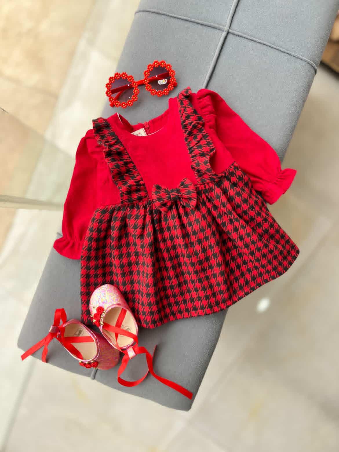 پیراهن ترکیبی کشمیری و کبریتی چهارخونه ریز کد ۳۸۵