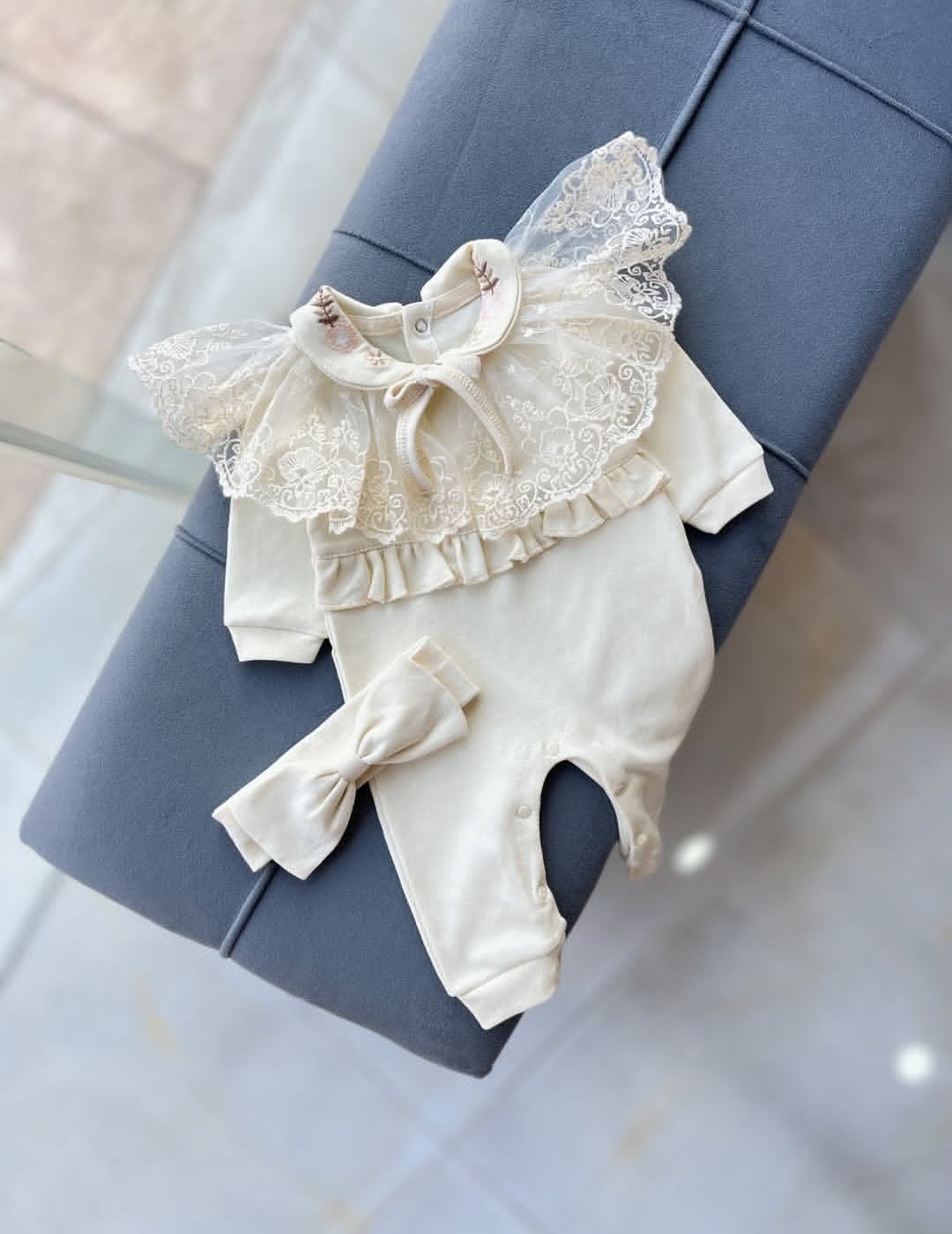 سرهمی و تل یقه تور جدا کد ۴۰۶