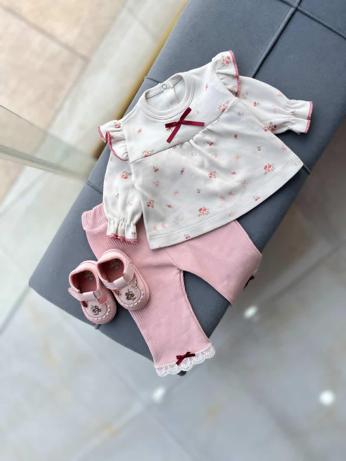 بلوز شلوار مجلسی دخترونه دمپا طور پاپیون کد ۵۰۹